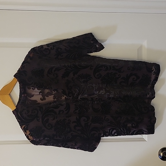 Women's B Young Velvet Sheer Top - Picture 6 of 8